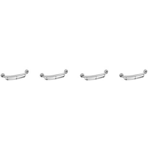 Moen LR2356DCH Home Care 16-Inch Screw-in Curved Bath Safety Grab Bar with Built-in Shelf, Chrom (Pack of 4)