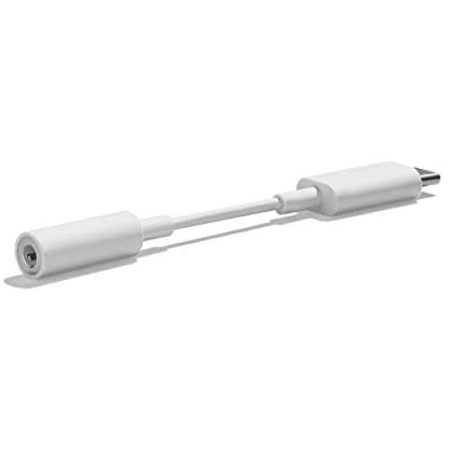 Google USB Type C to 3.5mm Headphone Adapter Pixel, XL, Pixel 2, XL, Pixel 3, Pixel 3XL, Other USB Type-C Phones - White