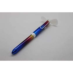 Portable fan with Ballpoint pen - Multi-function electronic Fan pen Make Cool summer for office and students (RAINBOW)