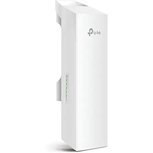 TP-Link 2.4GHz N300 Long Range Outdoor CPE for PtP and PtMP Transmission | Point to Point Wireless Bridge | 9dBi, 5km+ | Passive PoE Powered w/ Free PoE Injector | Pharos Control (CPE210) , White TP-Link 2.4GHz N300 Long Range Outdoor CPE for PtP and PtMP Transmission | Point to Point Wireless Bridge | 9dBi, 5km+ | Passive PoE Powered w/ Free PoE Injector | Pharos Control (CPE210) , White