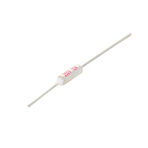Fielect Thermal Fuse 250V 10A 192Celsius Circuit Cut-Off Temperature Thermal Fuse 20 Pcs