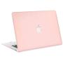 LuvCase 4 in 1 Laptop Case for Old MacBook Pro 13'' (CD Drive, 2008-2012) A1278 Hard Shell Cover, Pouch, Keyboard Cover & Screen Protector (Rose Quartz)