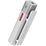 SabineTek SmartMike+ - Rechargeable Wireless Bluetooth Microphone, Hands-Free w/Noise Cancellation, Compatible w/GoPro, Canon Camera, iPhone/Android - Perfect for Vlogging & Interviewing (White)