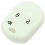 SEGADEN Silicone Cover Protector Case Holder Skin Jacket Compatible with FORD 3 Button Remote Key Fob CV2705 White