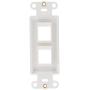 Leviton 41642-W QuickPort Decora Insert, 2-Port, White