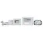 DATA COMM Electronics 45-0028-WH Recessed Pro-Power Kit with Duplex Surge Suppressor and Straight Blade Inlet, White
