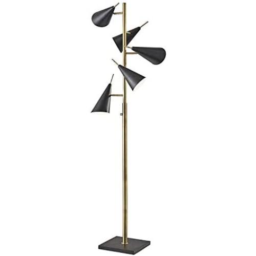 Adesso 3477-21 Owen Tree Lamp, Antique Brass