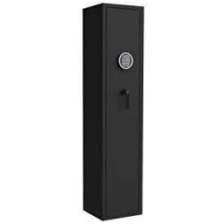 WOWON Gun Safe, Rifle Safe Gun Storage Cabinet（4-5 Rifle and 2 Pistol） with Digital Keypad Lock,Quick Access Electronic Firearm Gun Security Cabinet