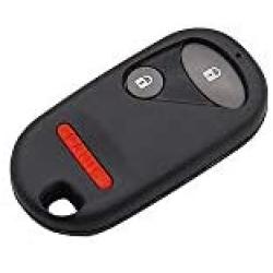 DRIVESTAR Keyless Entry Remote Car Key Fob Replacement fits Honda Civic EX LX DX 2001 2002 2003 2004 2005 Honda Pilot 2003 2004 2005 2006 2007 Replacement for NHVWB1U521 NHVWB1U523, Set of 2