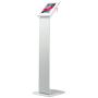 CTA Digital: Premium Locking Floor Stand Kiosk for iPad 10.2-Inch (7th & 8th Gen.), 11-Inch iPad Pro/iPad Air 3/iPad Gen. 5-6/iPad Pro 10.5/Galaxy Tab A 9.7''& More, White