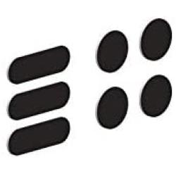 Eyebloc Nanobloc Universal Webcam Covers - Privacy Protection Accessory, No Residue Application, Safe Screen Closure - Dots and Bars, 7 Pieces