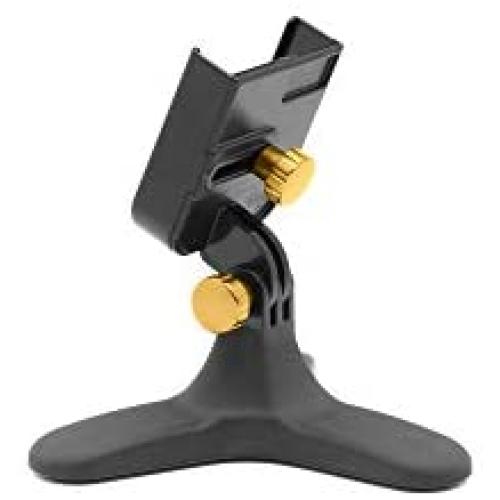 WeatherTech DeskFone - Universal Desktop Cell Phone Holder (Gold Billet Knobs)
