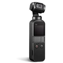 DJI Osmo Pocket - Handheld 3-Axis Gimbal Stabilizer with integrated Camera 12 MP 1/2.3” CMOS 4K60 Video, for YouTube, TikTok, Video Vlog, Streamlabs, Attachable to Smartphone, Android, iPhone, Black