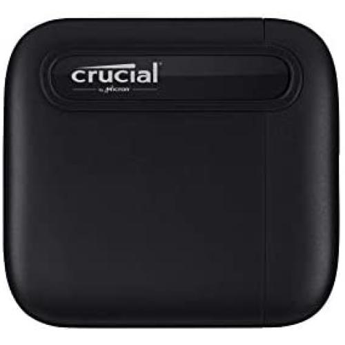Crucial X6 2TB Portable SSD – Up to 540MB/s – USB 3.2 – External Solid State Drive, USB-C - CT2000X6SSD9
