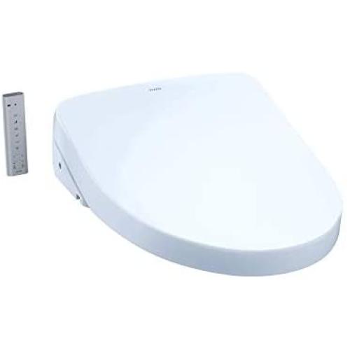 TOTO SW3056#01 S550E Electronic Bidet Toilet Seat with Cleansing Warm, Nightlight, Auto Open and Close Lid, Instantaneous Water Heating, and EWATER+, Elongated Contemporary, Cotton White