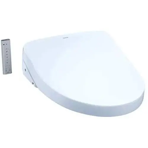 TOTO SW3056#01 S550E Electronic Bidet Toilet Seat with Cleansing Warm, Nightlight, Auto Open and Close Lid, Instantaneous Water Heating, and EWATER+, Elongated Contemporary, Cotton White