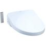 TOTO SW3056#01 S550E Electronic Bidet Toilet Seat with Cleansing Warm, Nightlight, Auto Open and Close Lid, Instantaneous Water Heating, and EWATER+, Elongated Contemporary, Cotton White