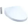 TOTO SW3056#01 S550E Electronic Bidet Toilet Seat with Cleansing Warm, Nightlight, Auto Open and Close Lid, Instantaneous Water Heating, and EWATER+, Elongated Contemporary, Cotton White