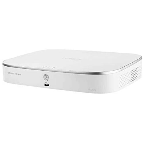 Lorex N842A82 4K Ultra HD 8 Channel 2TB IP Security System Network Video Recorder (NVR) with Smart Motion Detection, Voice Control and Fusion Capabilities, White