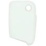 SEGADEN Silicone Cover Protector Case Skin Jacket Compatible with VOLKSWAGEN 3 Button Flip Remote Key Fob CV9803 White