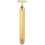 Beauty Bar 24k Golden Pulse Facial Massager, T-Shape Electric Sign Face Massage Tools for Sensitive Skin Face Pull Tight Firming Lift