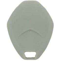 SEGADEN Silicone Cover Protector Case Holder Skin Jacket Compatible with MITSUBISHI 4 Button Remote Key Fob CV4522 Gray