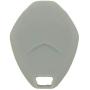 SEGADEN Silicone Cover Protector Case Holder Skin Jacket Compatible with MITSUBISHI 4 Button Remote Key Fob CV4522 Gray