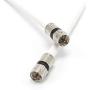 50 Feet, White RG6 Coaxial Cable (Coax Cable) with Connectors, F81 / RF, Digital Coax - AV, Cable TV, Antenna, and Satellite, CL2 Rated, 50 Foot 50 Feet, White RG6 Coaxial Cable (Coax Cable) with Connectors, F81 / RF, Digital Coax - AV, Cable TV, Antenna, and Satellite, CL2 Rated, 50 Foot