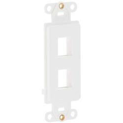 Leviton 41642-W QuickPort Decora Insert, 2-Port, White