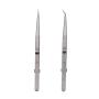 Tweezers, Precision Tweezers Set, Anti-Static Stainless Steel Curved of Tweezers, for Electronics, Laboratory Work, Jewelry-Making, Craft, Soldering, Etc(2 PCS) Tweezers, Precision Tweezers Set, Anti-Static Stainless Steel Curved of Tweezers, for Electronics, Laboratory Work, Jewelry-Making, Craft, Soldering, Etc(2 PCS)