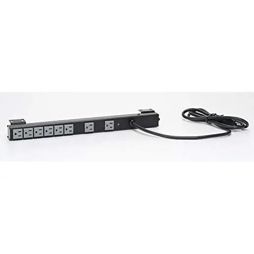 Sanus CAPS12-B1 Rack Mounted Vertical Power Strip Black