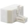 Telephone Splitter 2 Line Adapter - 3-Way Splitter (Line 1, Line 2, and Twin Line) - Dual Line Separator - 4 Conductor Connector (2 Phone Lines) - White, 1 Pack