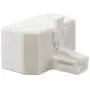Telephone Splitter 2 Line Adapter - 3-Way Splitter (Line 1, Line 2, and Twin Line) - Dual Line Separator - 4 Conductor Connector (2 Phone Lines) - White, 2 Pack