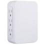 GE Pro 6 Outlet Wall Tap Surge Protector, Side Access, Power Outlet Adapter, 3 Prong Wall Mount, Plug In Outlet Extender, 1200 Joules, Warranty, UL Listed, White, 10353