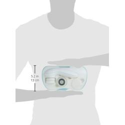 Vanity Planet Facial Cleansing Brush Ultimate Skin Spa with 3 Interchangeable Face Brushes for Cleansing, Exfoliating and Silicone Brush, Protective Case, Cordless, Water Resistant (Bombshell Blue)