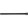 Reusable Cable Ties Large and Strong Gripping Jumbo Size 3/4'' x 16'' for Large Bundles of Cables - 10 Pack (Black)