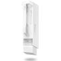 TP-Link 2.4GHz N300 Long Range Outdoor CPE for PtP and PtMP Transmission | Point to Point Wireless Bridge | 9dBi, 5km+ | Passive PoE Powered w/ Free PoE Injector | Pharos Control (CPE210) , White