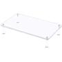 EAMATE Acrylic Monitor Stand Riser, 16.5 x 9.4 Inches Sturdy PC Desktop Riser with Anti-Slip Case for Keyboard Storage & Multi-Media, Computer Laptop, Printer, TV Screen in Office, Home, School