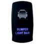 OZ-USA Bumper Light BAR Switch Laser Blue LED Rocker On/Off Switch UTV Truck Polaris RZR XP 900 800 Dash