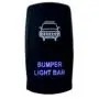 OZ-USA Bumper Light BAR Switch Laser Blue LED Rocker On/Off Switch UTV Truck Polaris RZR XP 900 800 Dash