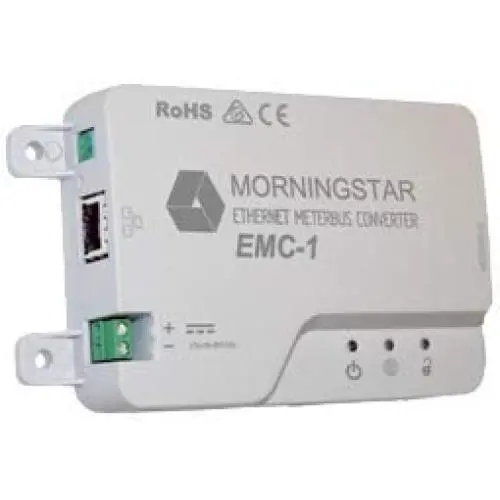 Morningstar - Ethernet Meterbus Converter, Enable Remote IP Connectivity on Morningstar Products, (EMC-1)