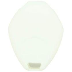 SEGADEN Silicone Cover Protector Case Holder Skin Jacket Compatible with MITSUBISHI 4 Button Remote Key Fob CV4522 White