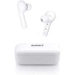 AUKEY True Wireless Earbuds, Bluetooth 5 Headphones in Ear with Charging Case, Hands-Free Headset with Noise Cancellation Mic, Touch Control, 35 Hours Playback for iPhone and Android