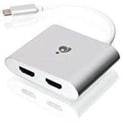 IOGEAR USB-C to 4K Dual HDMI Adapter, GUC3CHD22