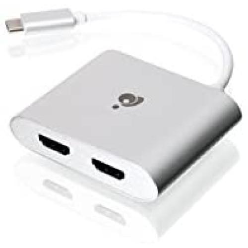 IOGEAR USB-C to 4K Dual HDMI Adapter, GUC3CHD22