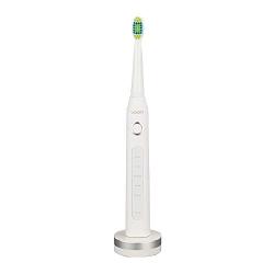 Voom Sonic Pro 5 Series Rechargeable Electronic Toothbrush | Dentist Recommended | Advanced Oral Care | 2 Minute Timer with Quadrant Pacing | 5 Adjustable Speeds | Soft Dupont Nylon Bristles, White
