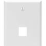 Leviton 41080-1WP 1-Port QuickPort Wall Plate, White