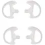 KS K-STORM Two Way Radio Ear Mold Replacement Soft Silicone Ear Insert Earmold for Acoustic Coil Tube Earpiece (Transparent, 2 Pair Small)