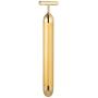 Beauty Bar 24k Golden Pulse Facial Massager, T-Shape Electric Sign Face Massage Tools for Sensitive Skin Face Pull Tight Firming Lift