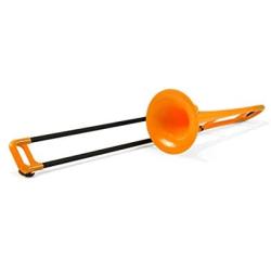 pInstrument Plastic pBone Trombone - Mouthpieces and Carrying Bag - Bb Authentic Sound for Student & Beginner - Durable ABS Construction - Orange